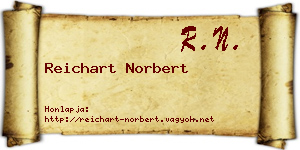 Reichart Norbert névjegykártya